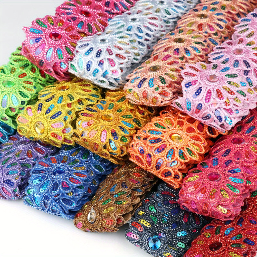 Colorful Floral Lace, 4.11 Meter